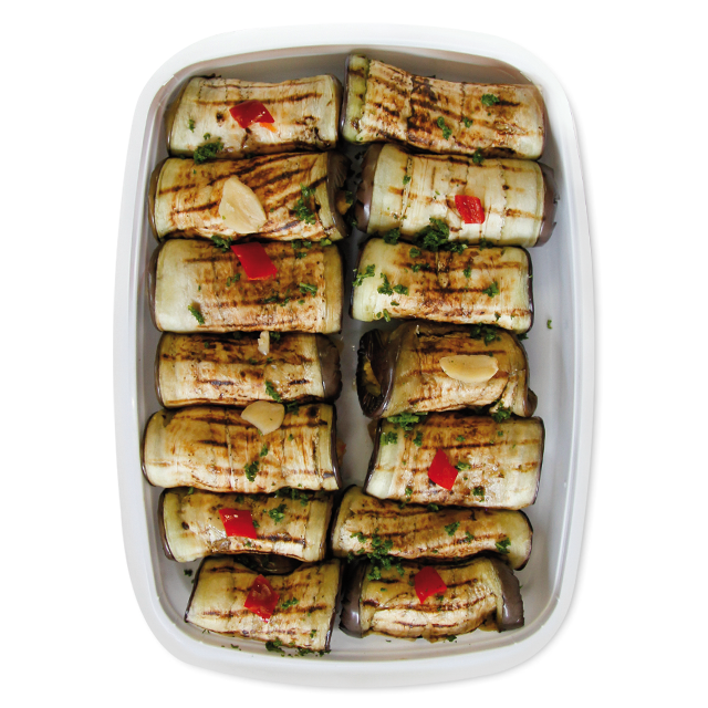 immagine small Aubergines rolls with vegetables